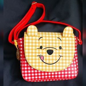 🆕️💛 Winnie-the-Pooh Gingham Loungefly Crossbody NWOT